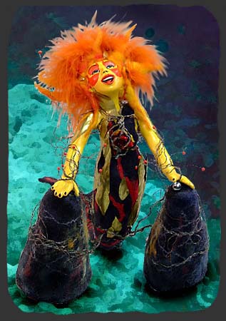 havfrue dukke i dukkeler og uld